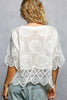 Delicate Floral Embroidery Blouse
