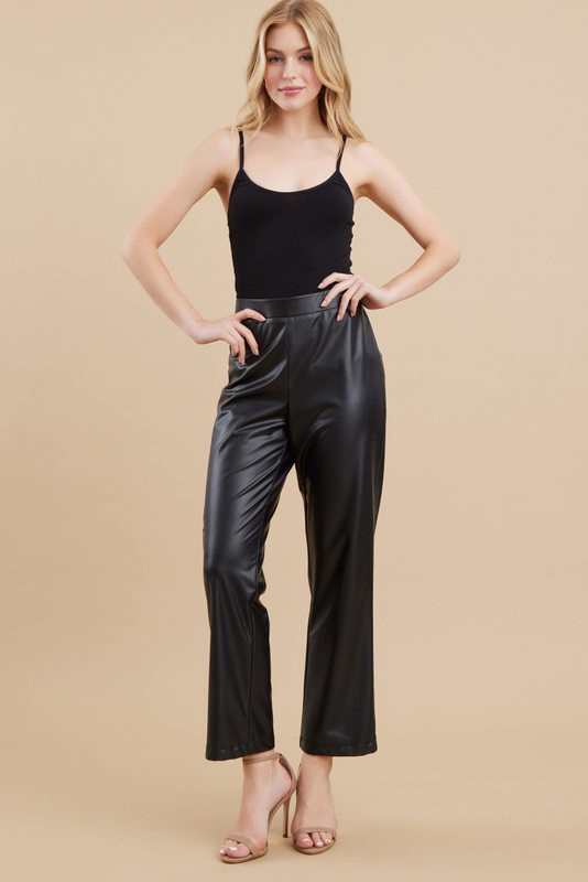 Fleece Lined Faux Leather Pants – In Pursuit Mobile Boutique