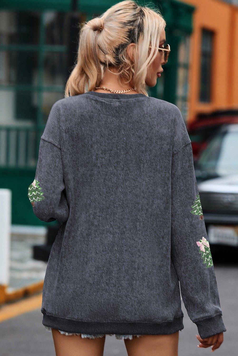 Sequin Christmas Tree Sweater