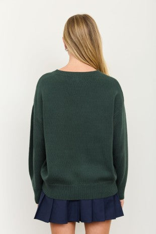 Long Sleeve Teddy Bear Pullover Sweater (Small - Large)