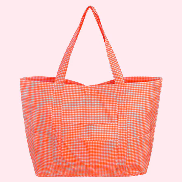 Atomic Orange Oversized Tote Bag