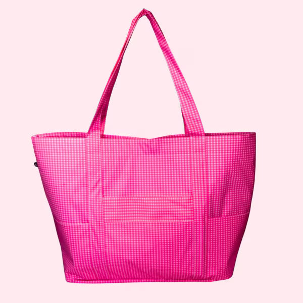 Flamingo Pink Oversized Tote Bag