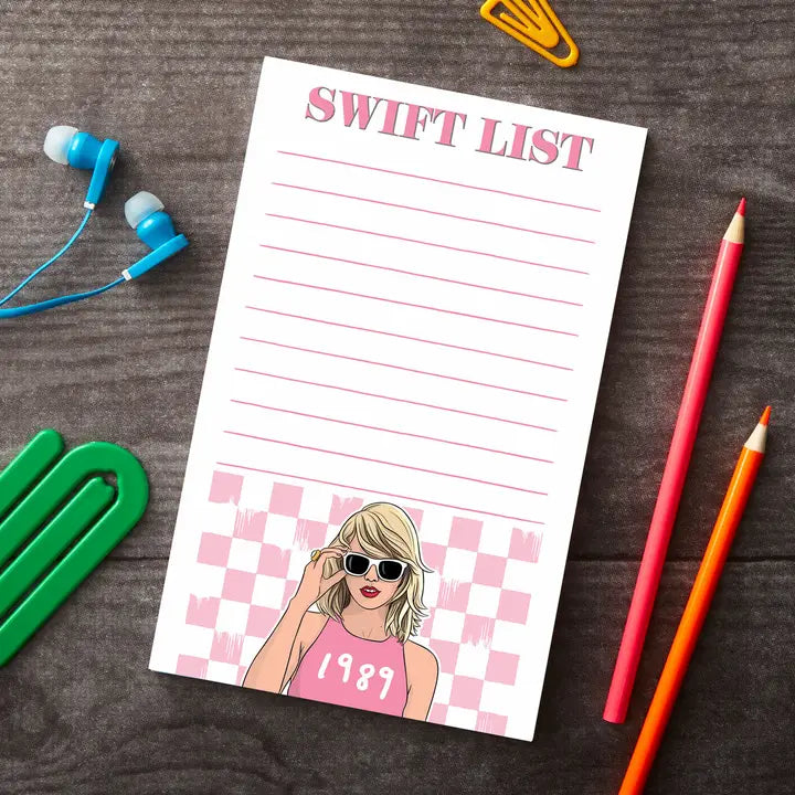 "Swift List" Taylor Swift Notepad