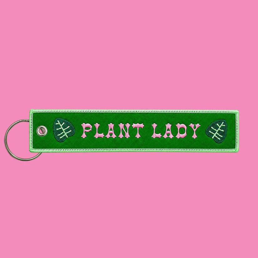 *Canadian Brand* | "Plant Lady" Embroidered Key Chain