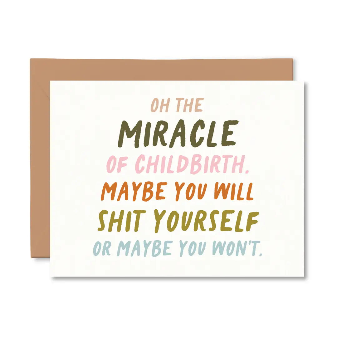 *Canadian Brand* | "The Miracle of Childbirth" New Baby Card