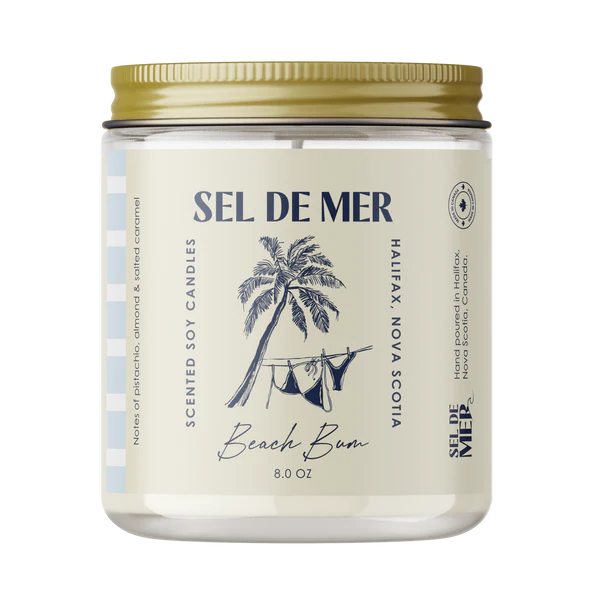 *Canadian Brand* | "Beach Bum" 8oz Soy Candle