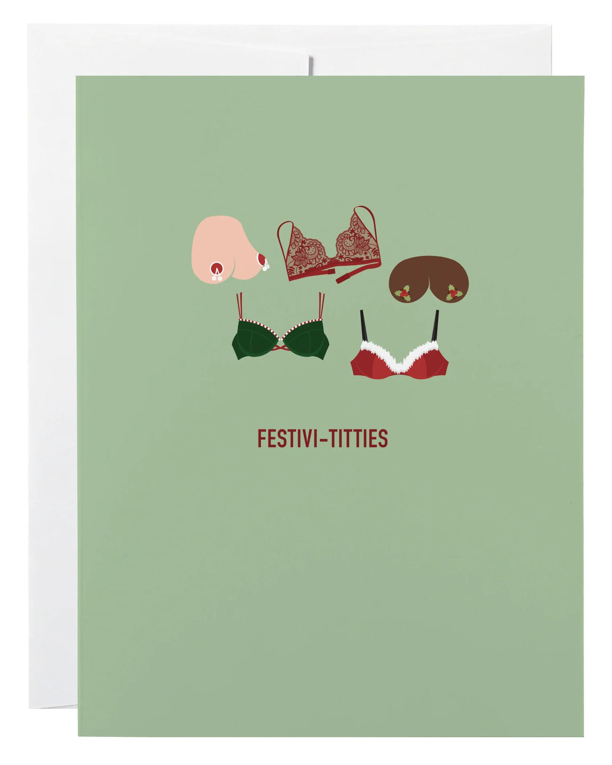 *Canadian Brand* | "Festivi-Titties" Holiday Card