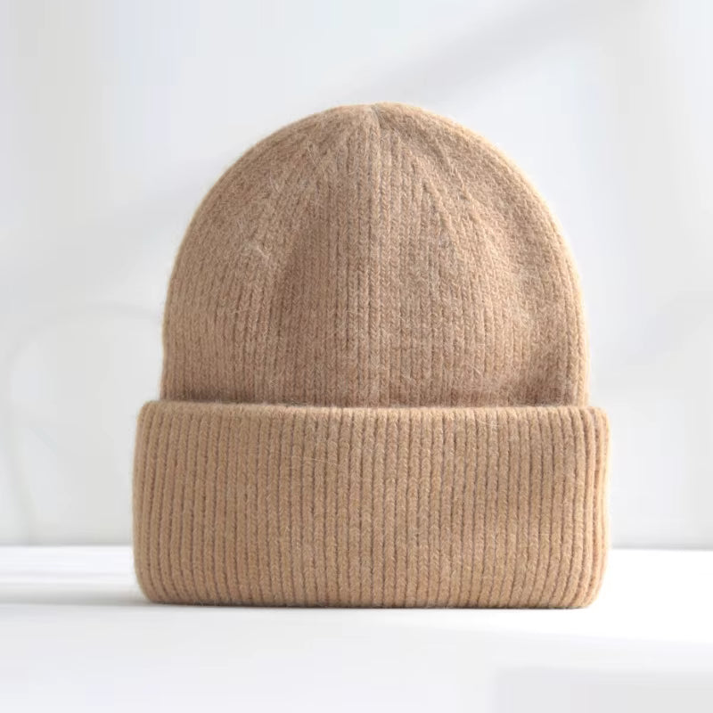 Unisex Thick Cuffed Beanie (Camel)