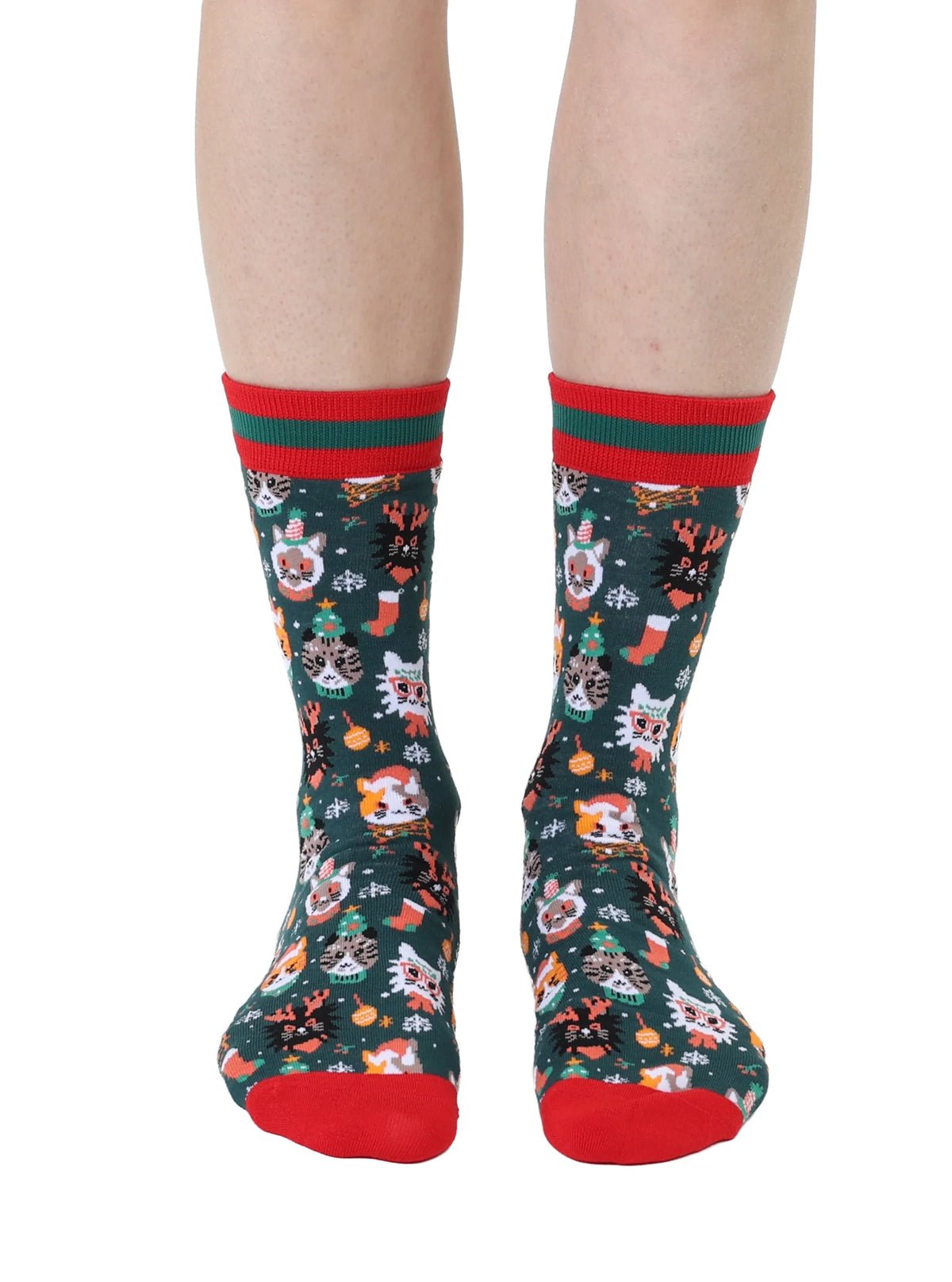 "Holiday Cats" Women's Bamboo Socks