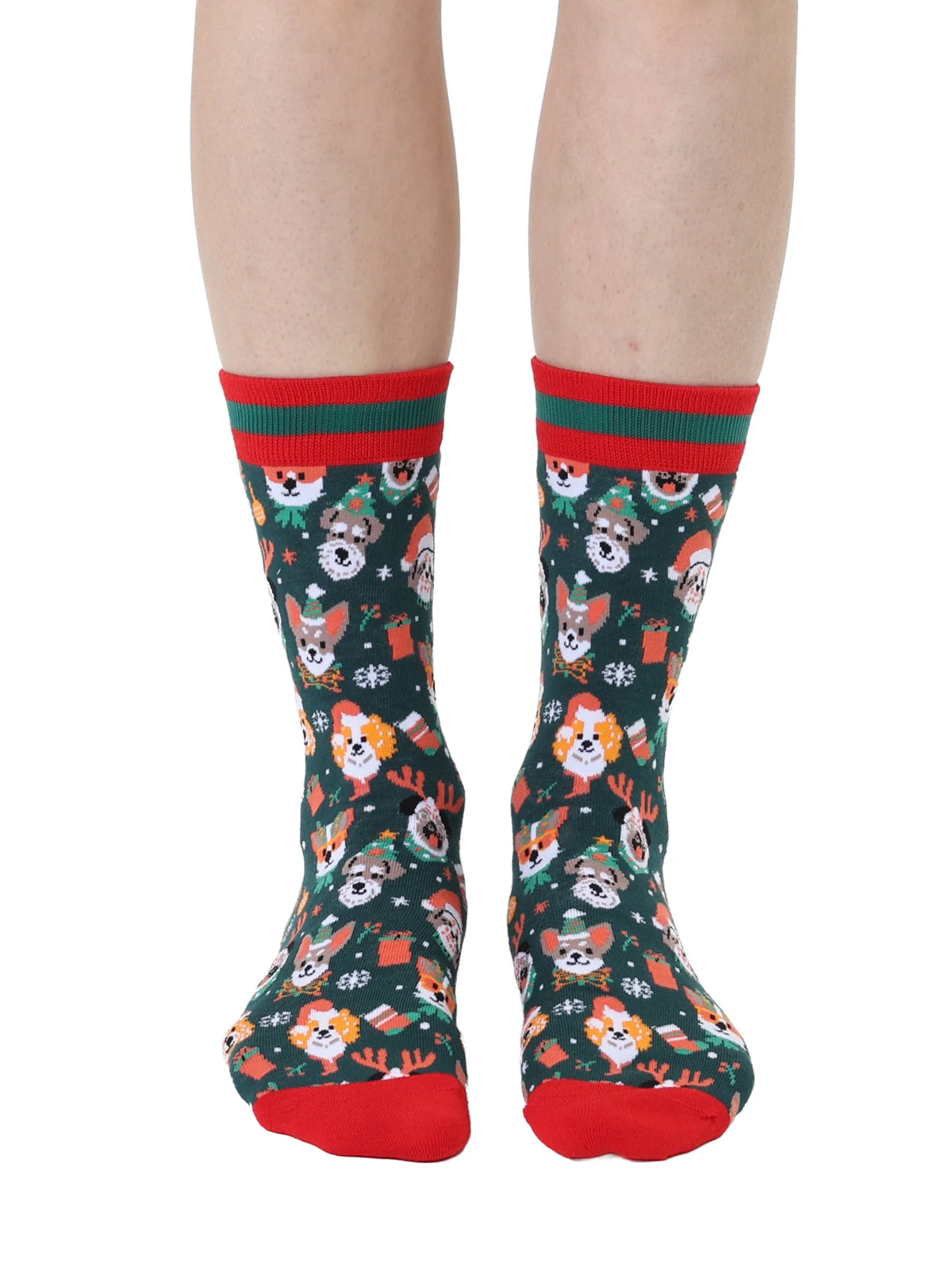 "Holiday Dogs" Women's Bamboo Socks