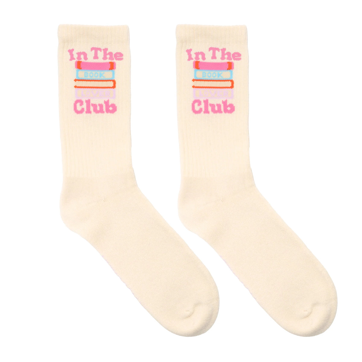 "In the Book Lover Club" Classic Crew Socks