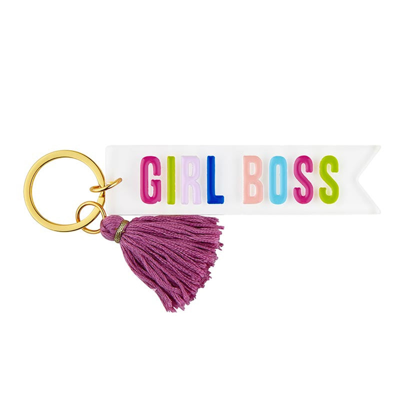 "Girl Boss" Acrylic Key Tag