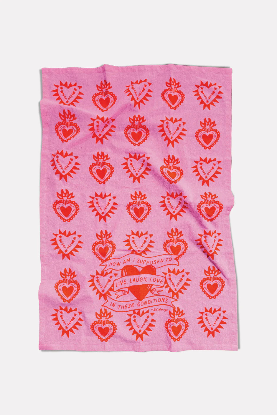 "Live Laugh Love" Flour Sack Kitchen Towel