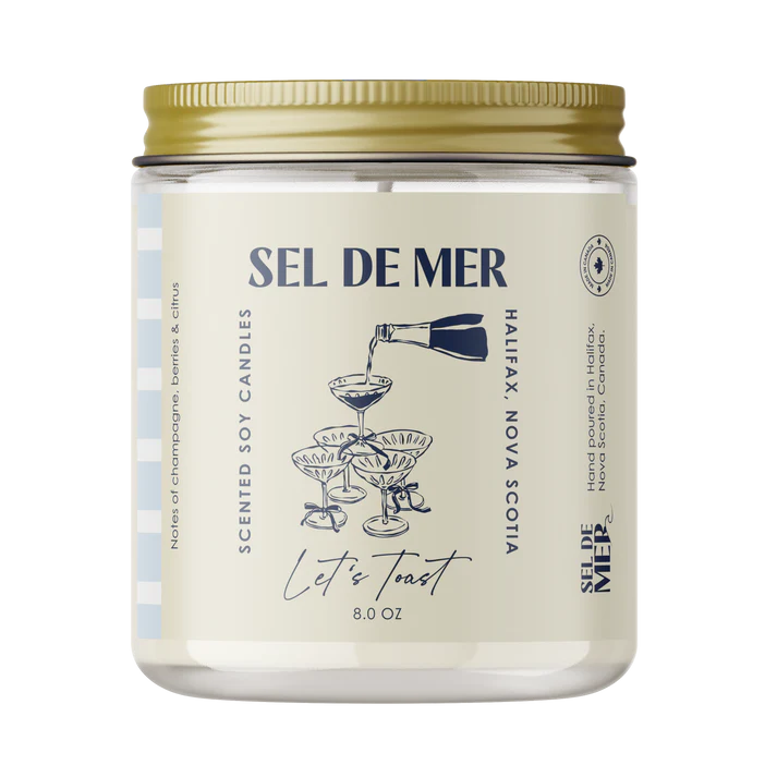 *Canadian Brand* | "Let's Toast" 8oz Soy Candle