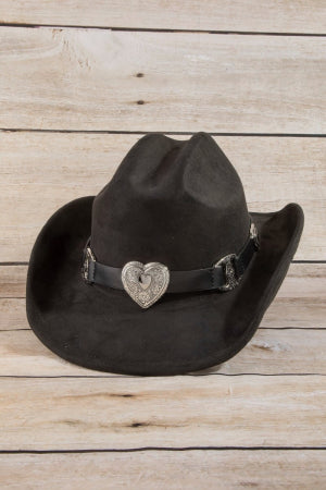 Heart Buckle Cowboy Hat