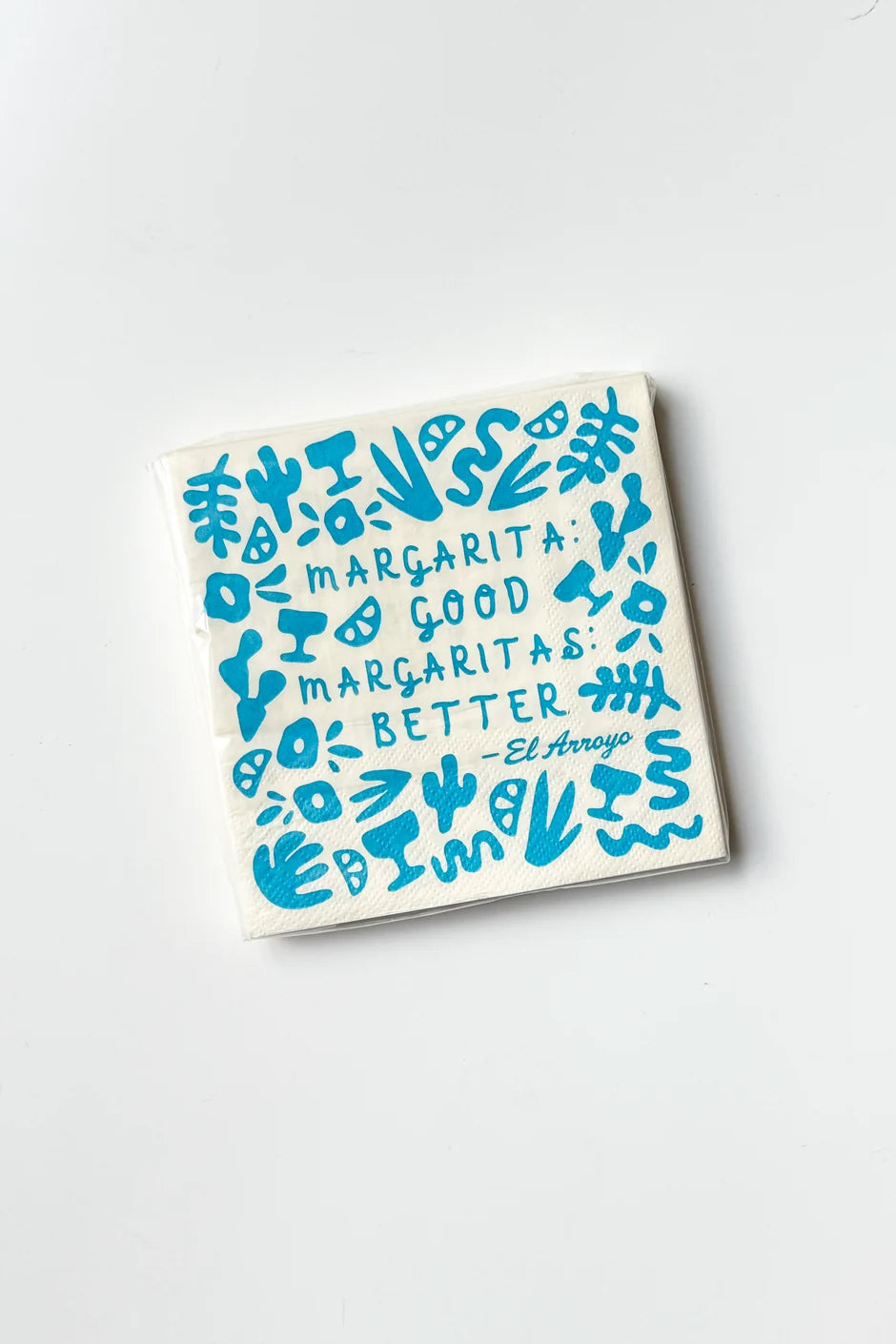 "Margarita: Good. Margaritas: Better." Cocktail Napkins (Pack of 25)