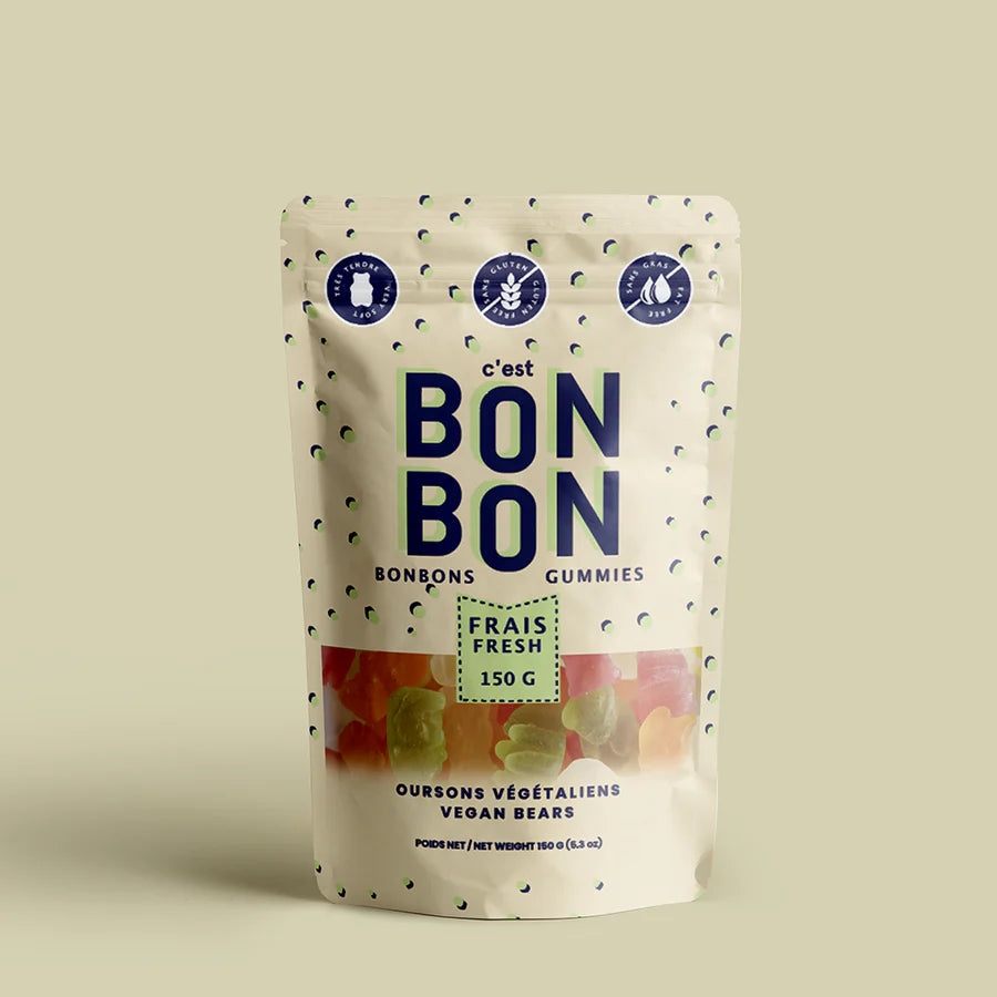 *Canadian Brand* || C'est BonBon || Vegan Bears Gummy Candy 150g