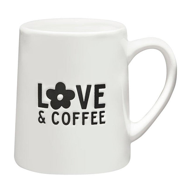 "Love & Coffee" Artisan Tapered Coffee Mug (Copy)