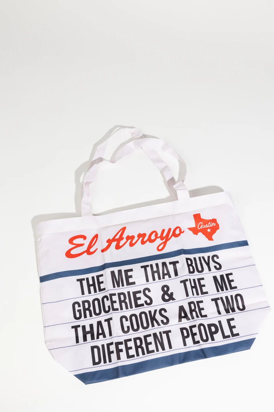 "The Me That Buys Groceries & The Me That Cooks Are Two Different People" Canvas Tote Bag