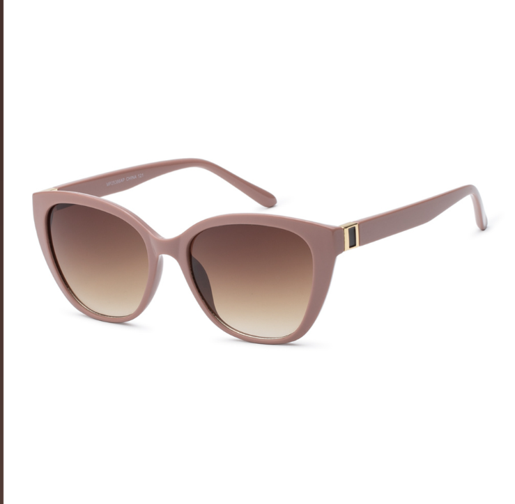 Classic Cat Eye Sunglasses w/ Temple Stud (4 Colors)