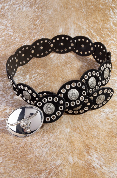 Longhorn Buckle Western Grommet Belt (2 Colors)