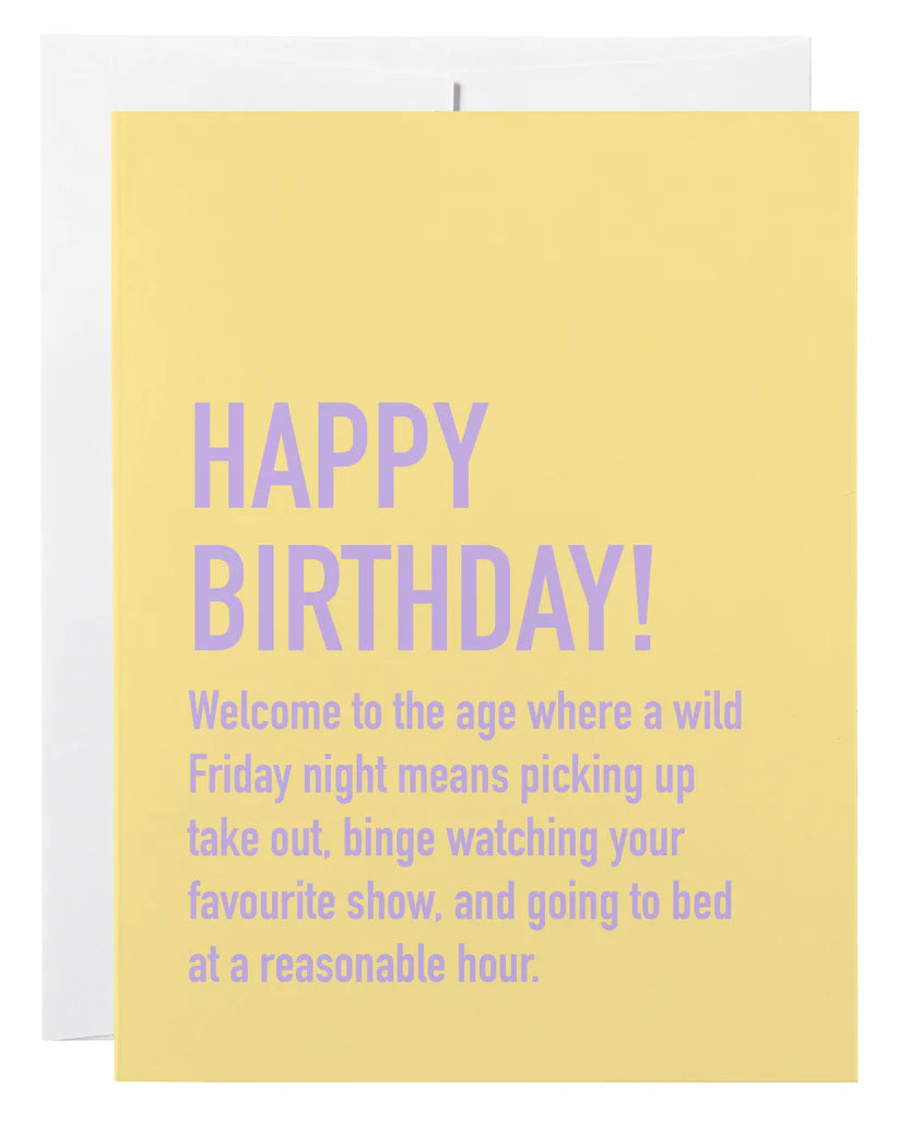 *Canadian Brand* | "Wild Friday Night" Birthday Card