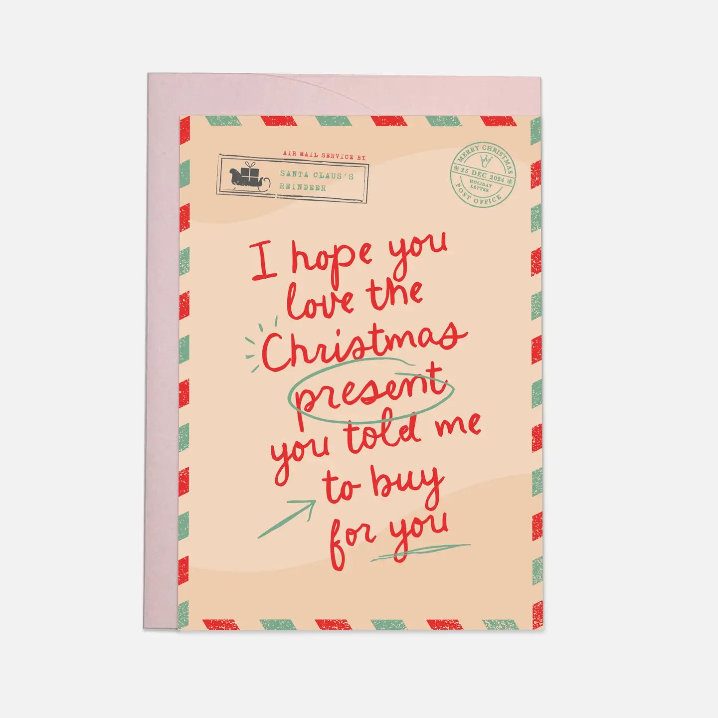 "Hope You Love the Christmas Present" Holiday Card