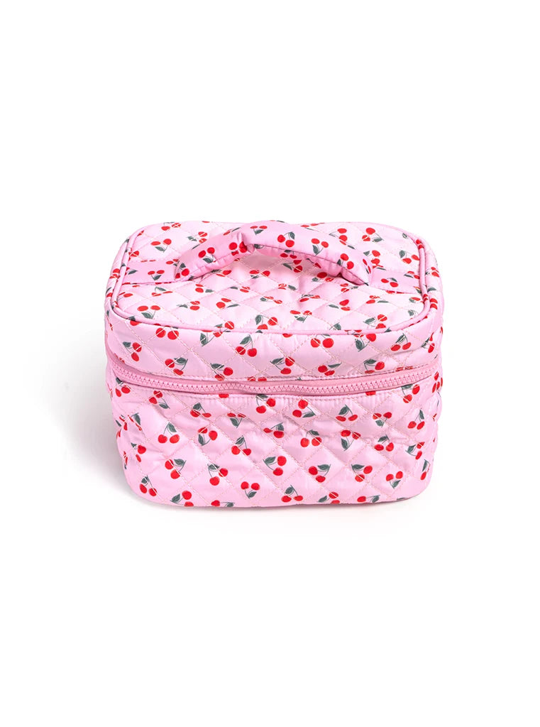 Cherry Print Cosmetic Case