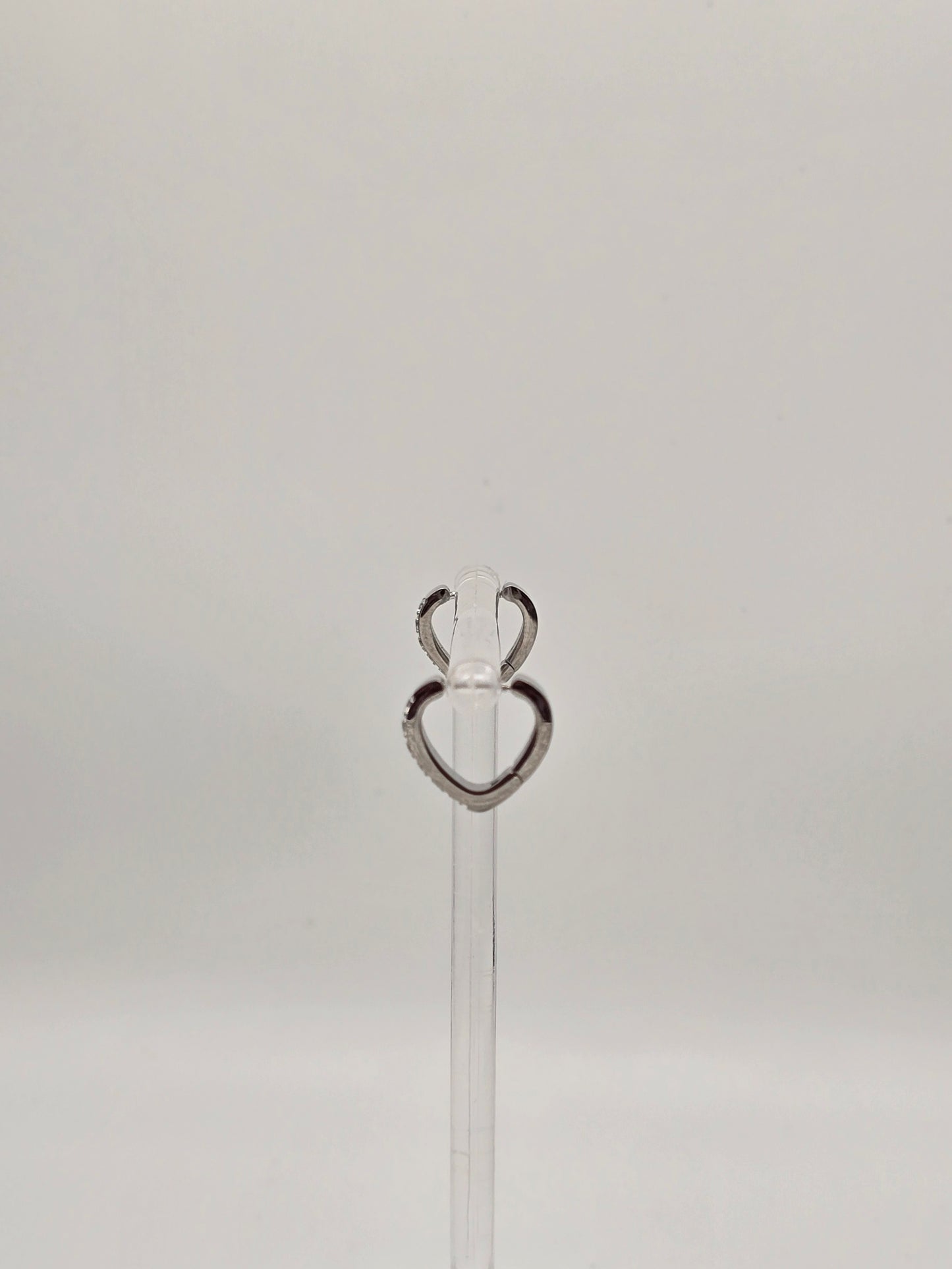 Stainless Steel Sparkle Pointed Hoops Gold or Silver