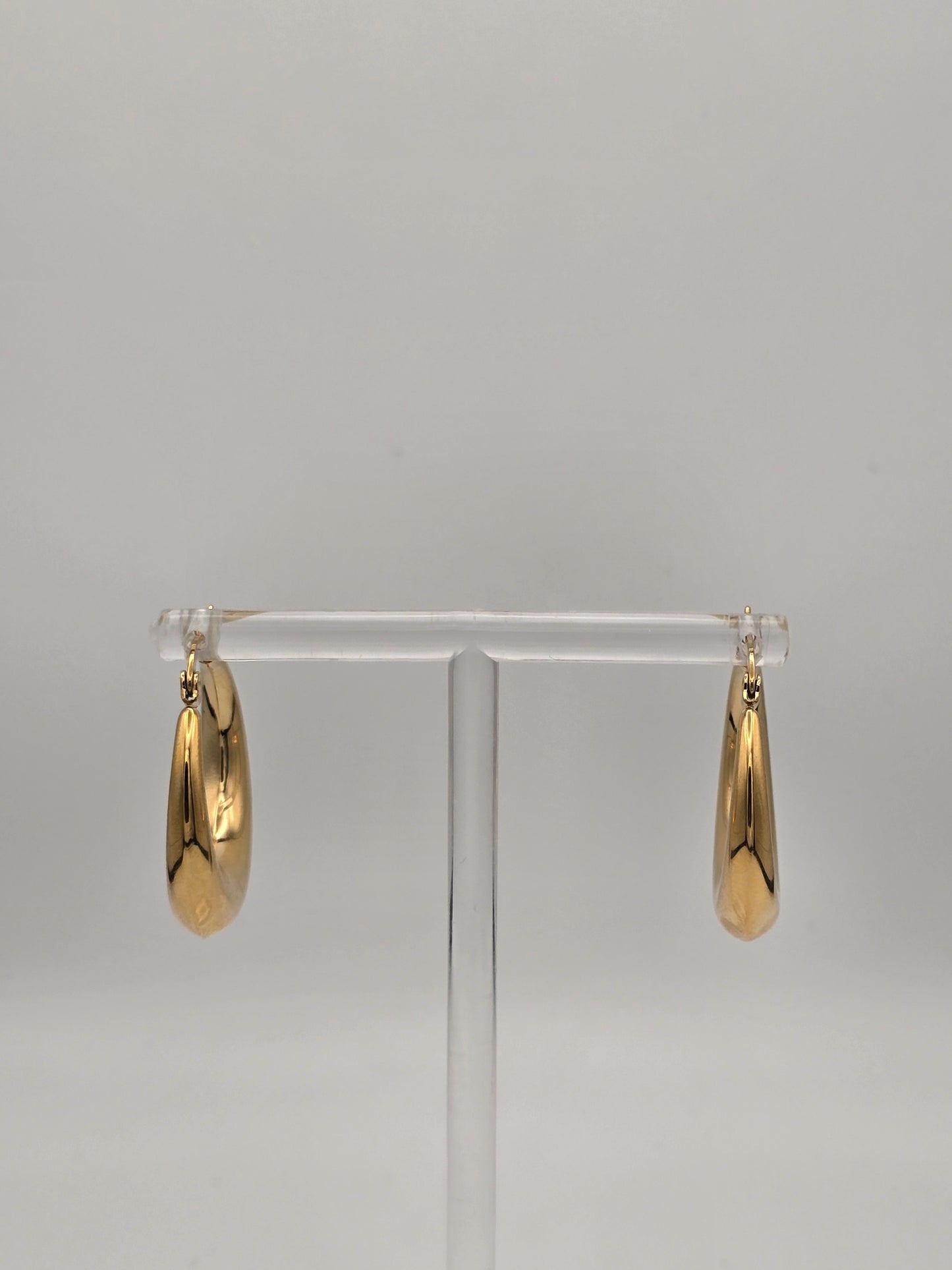 Stainless Steel Moon Hoops