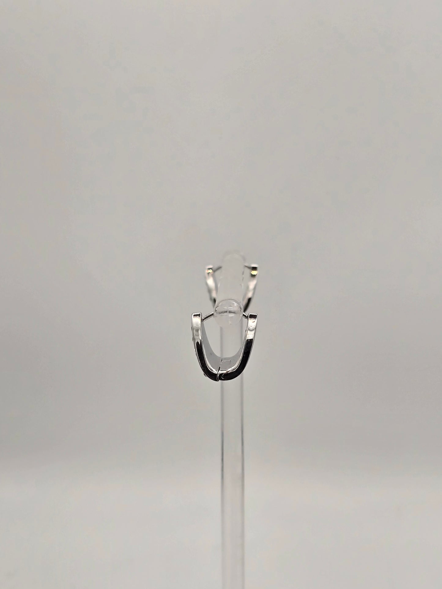 Stainless Steel Sparkle Cuff Earrings in Gold or Silver