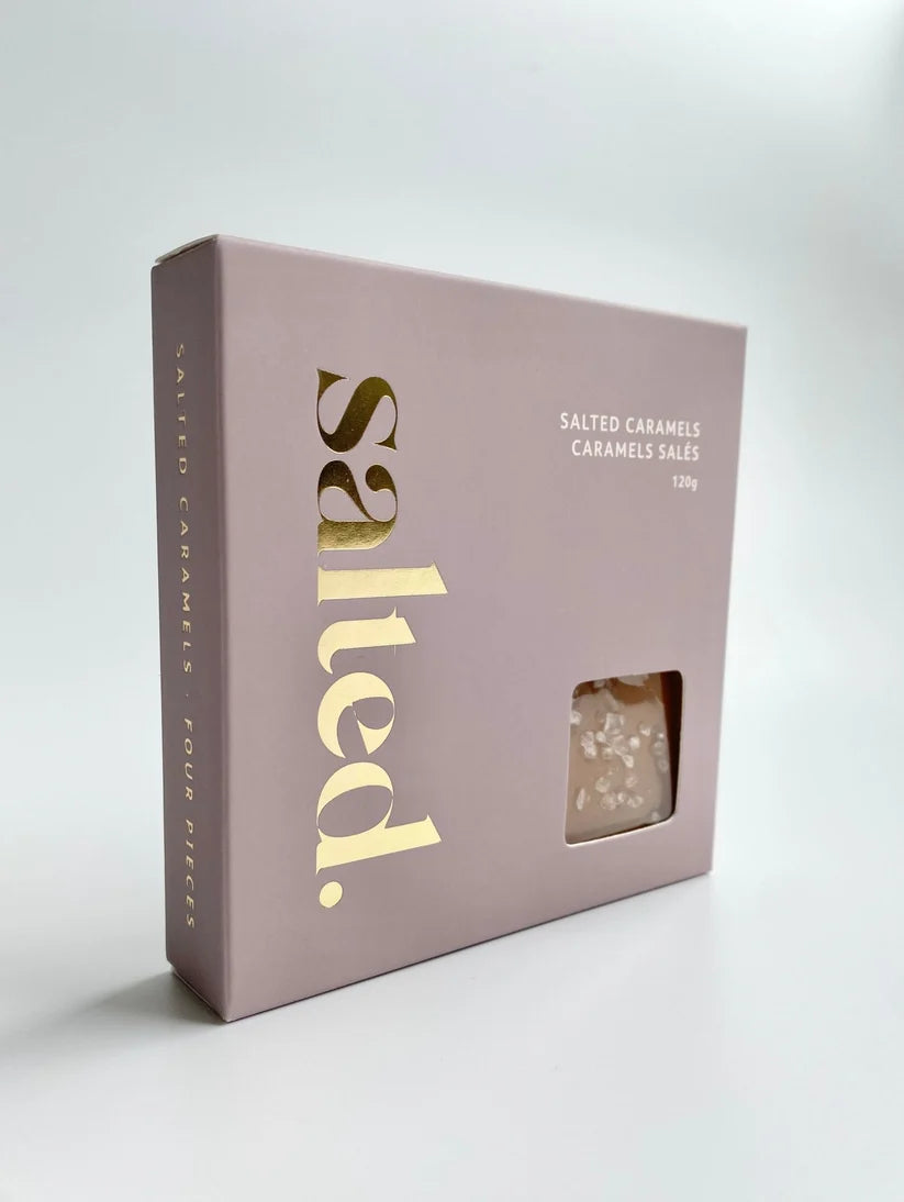 *Canadian Brand* | salted. | Classic Sea Salt Caramels (4 pieces)