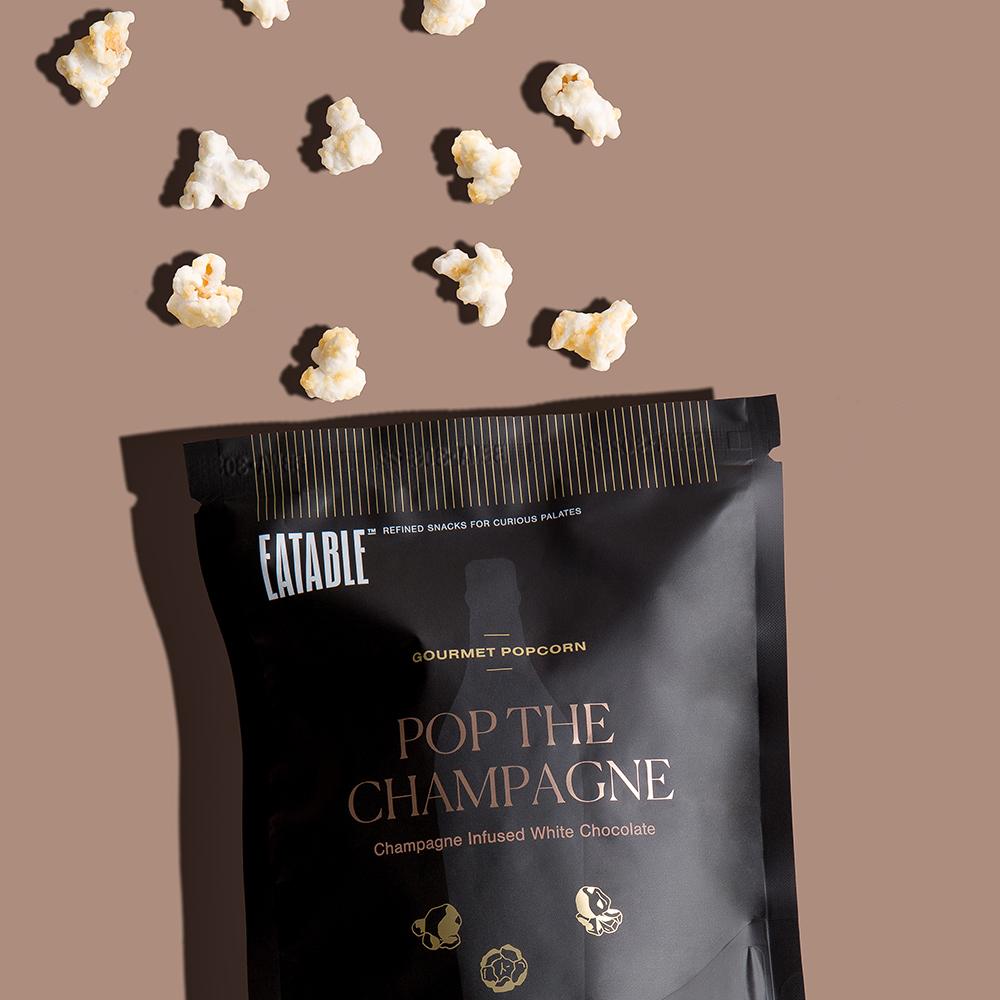 Eatable || "Pop the Champagne" Alcohol Infused Gourmet Popcorn 40g