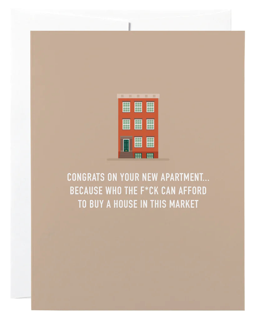 *Canadian Brand* | "Congrats On Your New Apartment" Housewarming Card