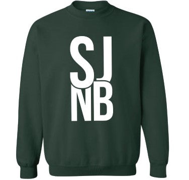 SJ NB Unisex Sweatshirt || Hunter Green & White