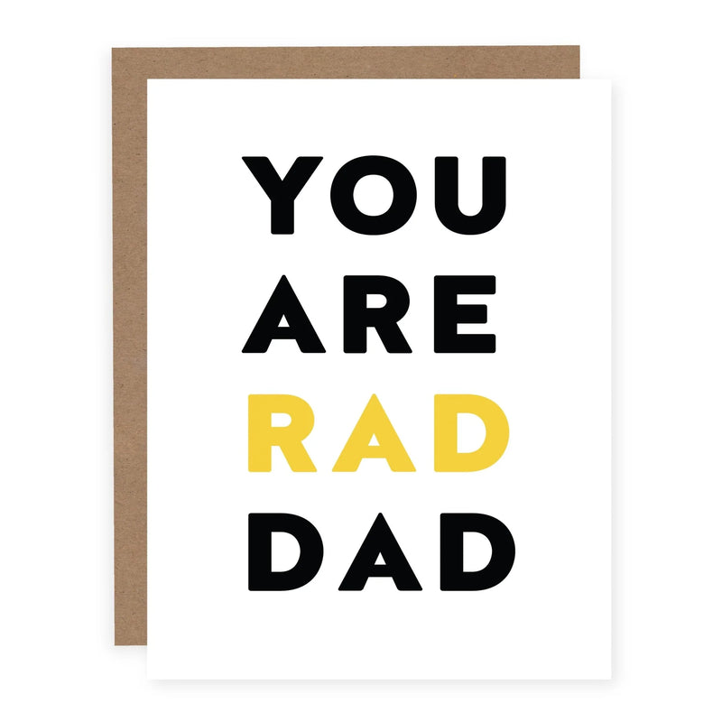 "You Are a Rad Dad" Father's Day Card
