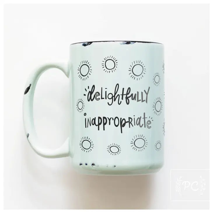 "Delightfully Inappropriate" 15oz Mug (Green)