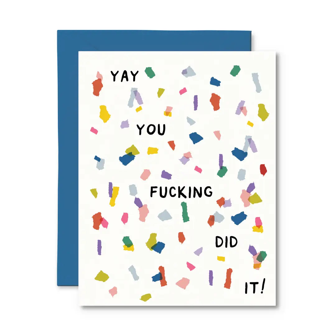 *Canadian Brand* | "Yay You Fucking Did It" Congratulations Card