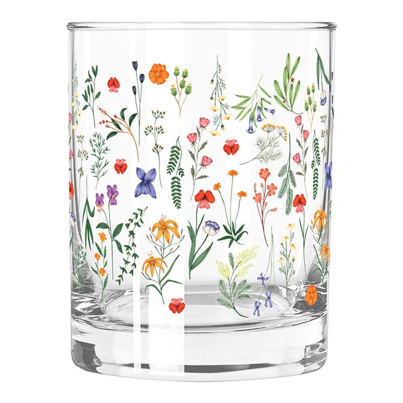 "Boho Flowers" Cocktail Glass