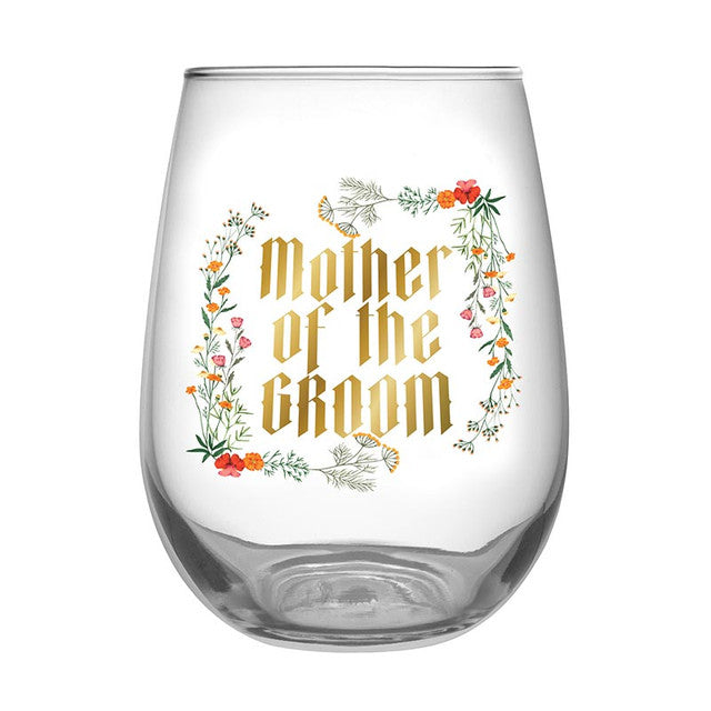 "Mother of the Groom" 20oz Stemless Wine Glass