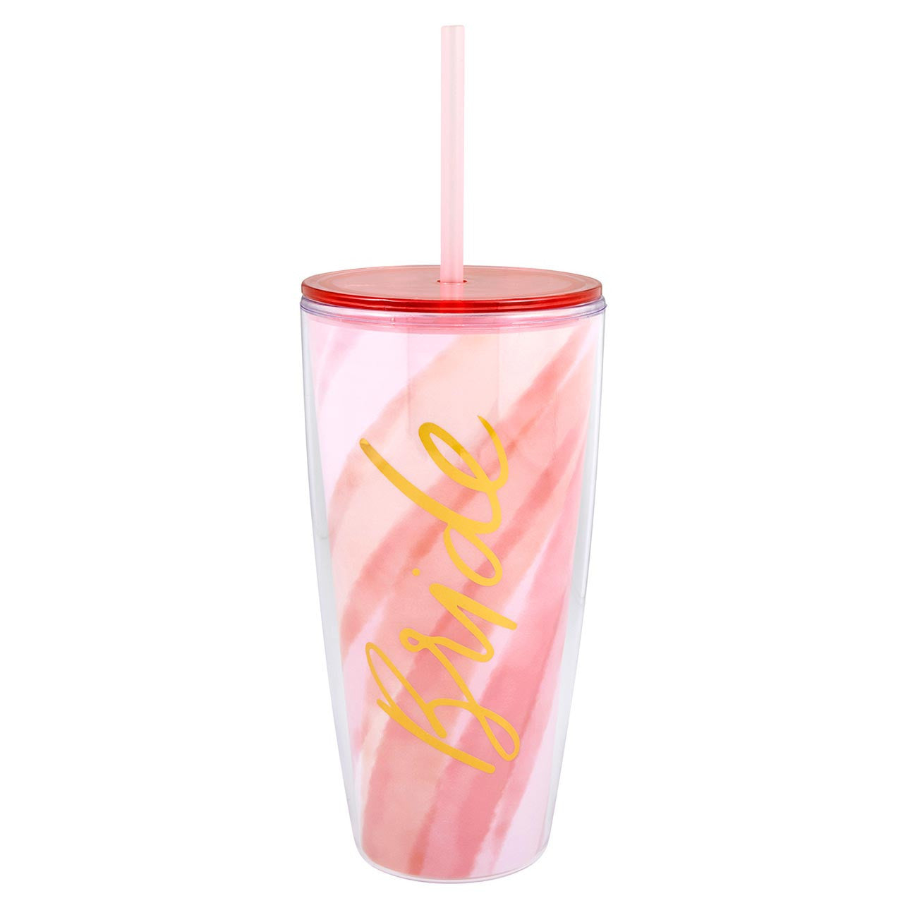 Pink Double Wall "Bride" 22oz Cup