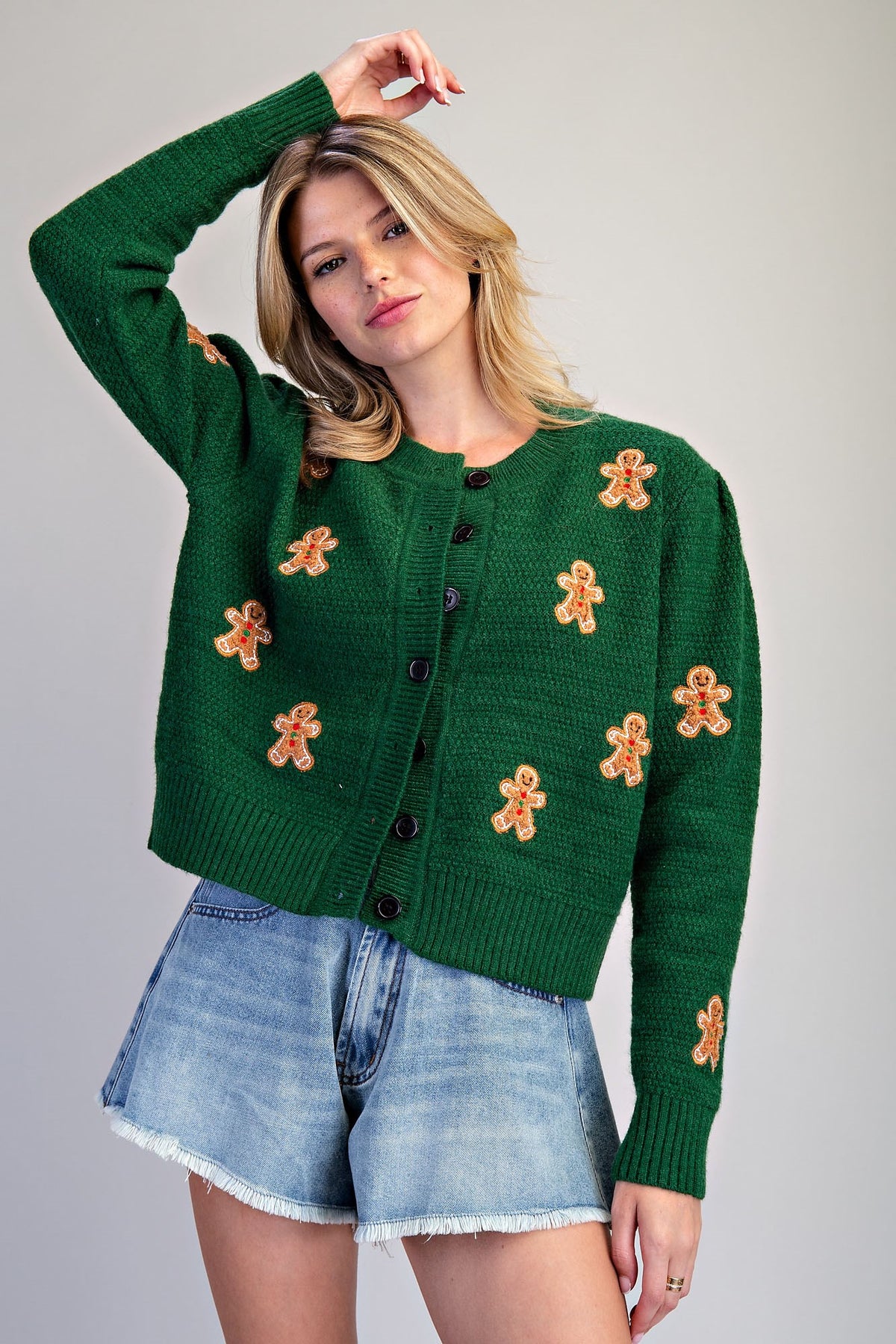 Gingerbread Cardigan Sweater