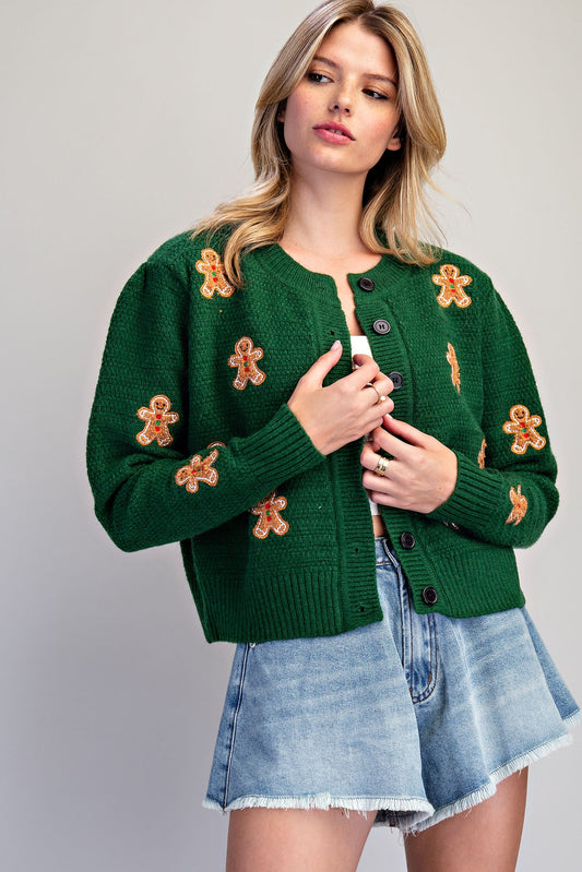 Gingerbread Cardigan Sweater