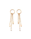 CHARLIE | GOLD HOOP & STONES EARRINGS