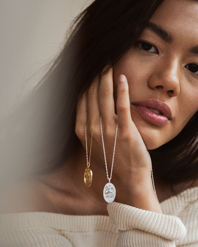 Aquarius - Gold Zodiac Necklace