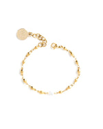 ALIVE | GOLD CHAIN AND PEARL BRACELET