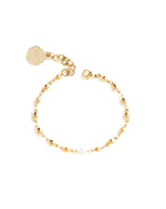 ALIVE | GOLD CHAIN AND PEARL BRACELET