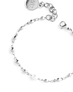 ALIVE | SILVER CHAIN AND PEARL BRACELET