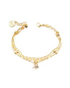 BELLA | GOLD MULTI-STRAND CHARM ANKLET