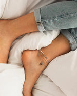 BELLA | SILVER MULTI-STRAND CHARM ANKLET